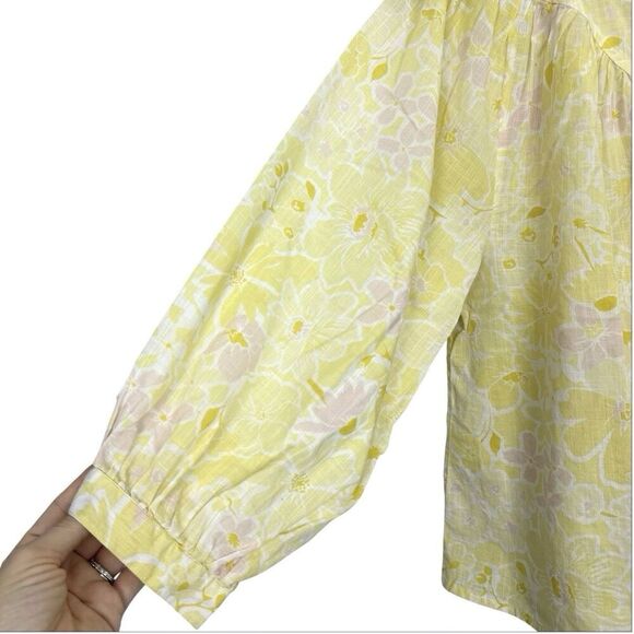 Billabong Dreamy Days Floral Button Up Large Cottagecore Hippie Boho Relaxed - Picture 7 of 10